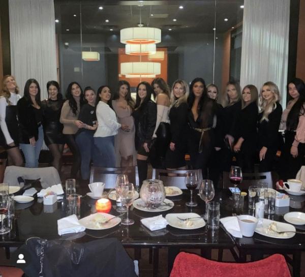 D'Amelio Cosmetics Team Dinner group shot